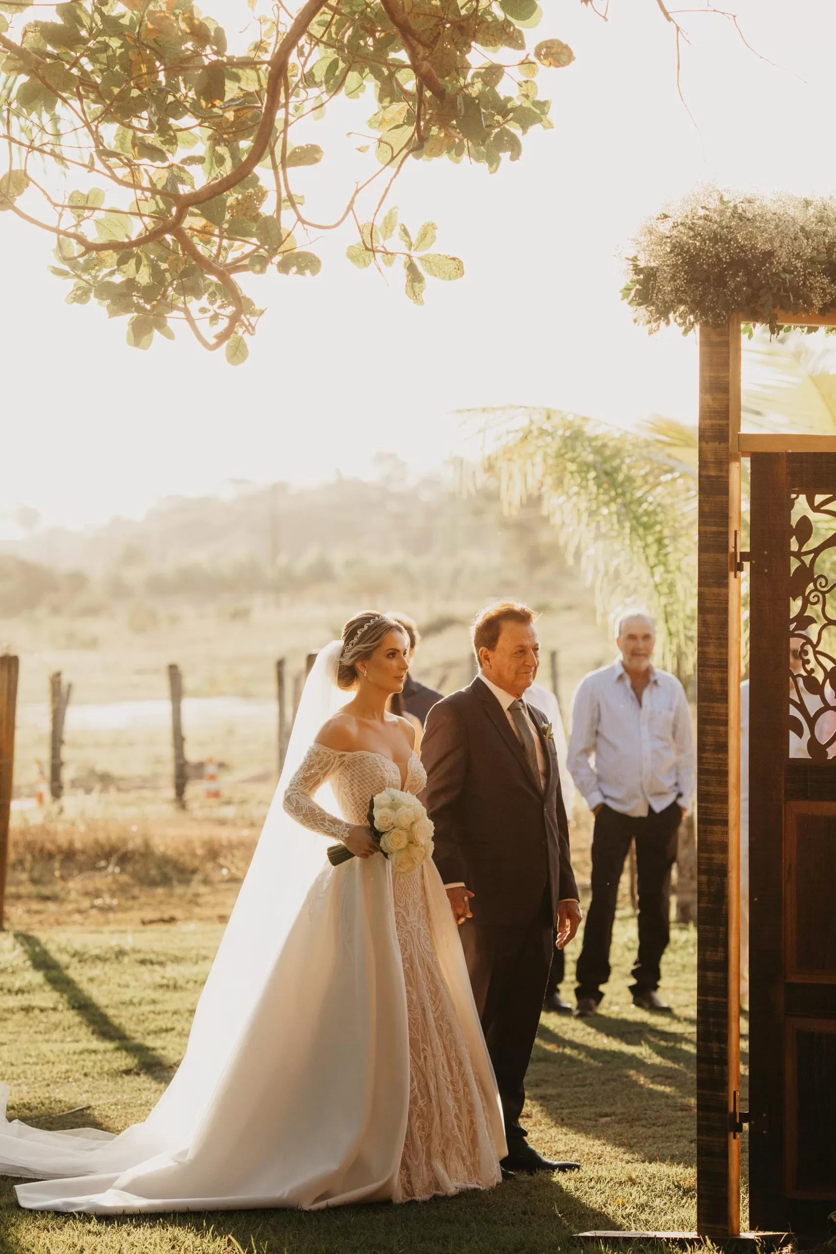 Father and Bride at Wedding